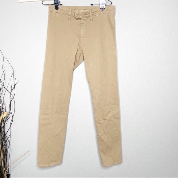 Vince linen khaki cropped jeans pants size 6